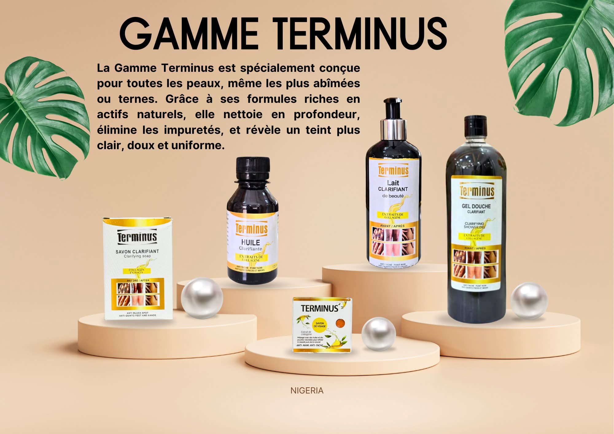 Gamme Terminus – Routine complète pour une peau propre, douce et éclatante